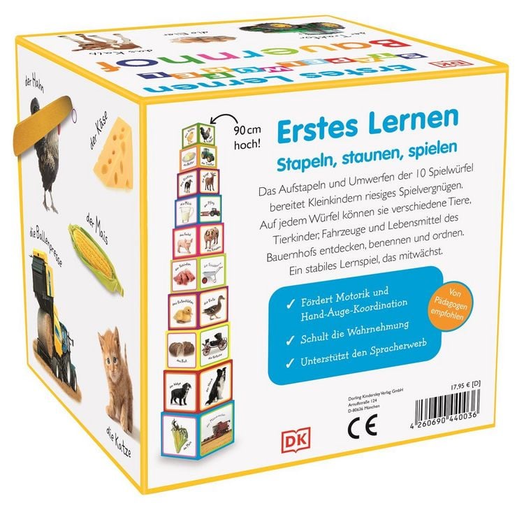Produktbild: Erstes Lernen Stapelw&uuml;rfel. Bauernhof