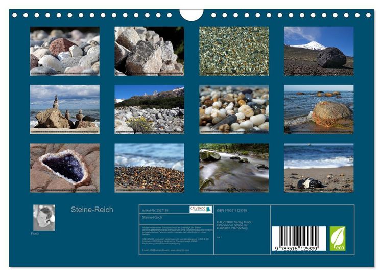 Produktbild: Steine-Reich (Wandkalender 2026 DIN A4 quer), CALVENDO Monatskalender