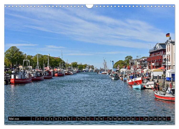 Produktbild: Warnem&uuml;nde und Rostock, Perlen an der Ostsee (Wandkalender 2026 DIN A3 quer), CALVENDO Monatskalender