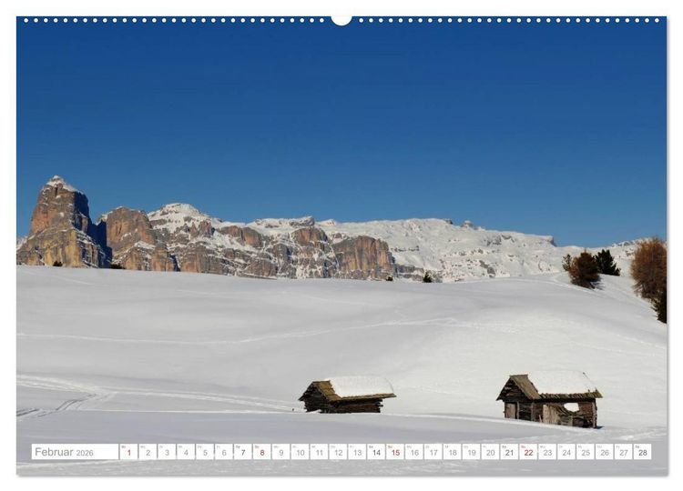 Produktbild: Bekannte und unbekannte Wanderziele in S&uuml;dtirol (Wandkalender 2026 DIN A2 quer), CALVENDO Monatskalender
