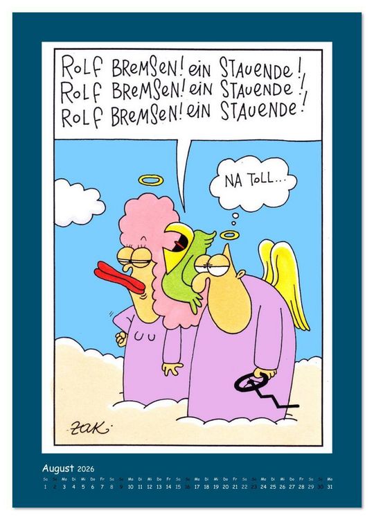 Produktbild: Na Toll! Comics von Martin Zak (Wandkalender 2026 DIN A2 hoch), CALVENDO Monatskalender