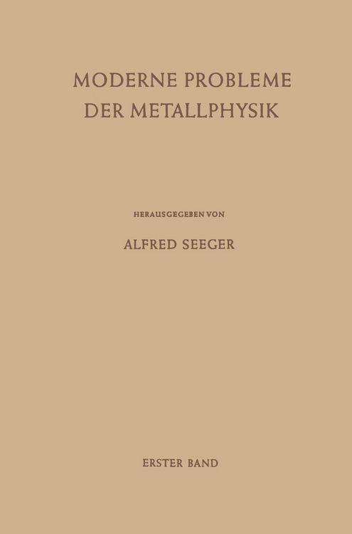Produktbild: Moderne Probleme der Metallphysik