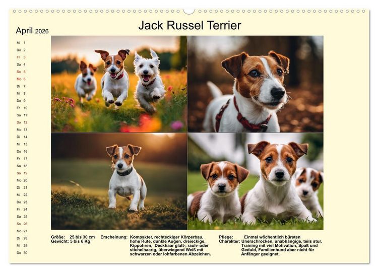 Produktbild: Terrier-Rassen im Portrait (hochwertiger Premium Wandkalender 2026 DIN A2 quer), Kunstdruck in Hochglanz