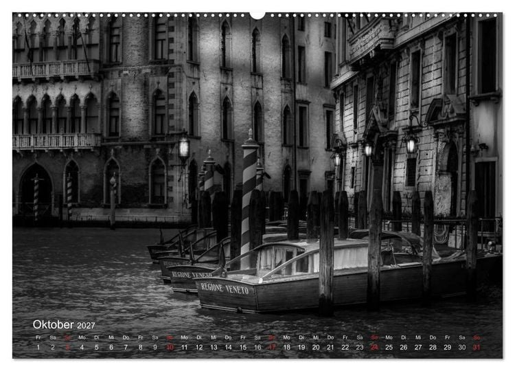 Produktbild: Venedig - Licht und Schatten (hochwertiger Premium Wandkalender 2027 DIN A2 quer), Kunstdruck in Hochglanz