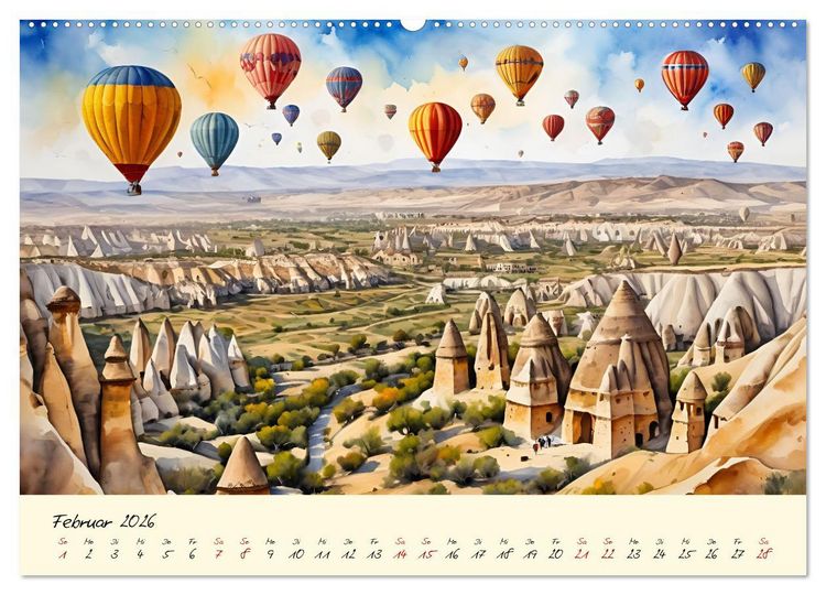 Produktbild: T&uuml;rkei - Land auf zwei Kontinenten (Wandkalender 2026 DIN A2 quer), CALVENDO Monatskalender