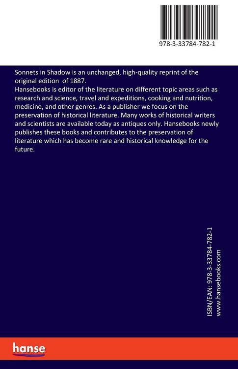 Produktbild: Sonnets in Shadow