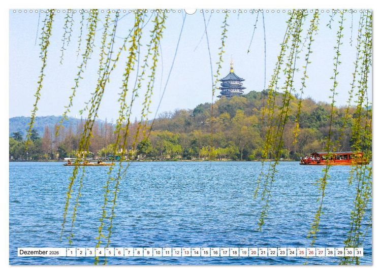 Produktbild: Zauber Chinas (hochwertiger Premium Wandkalender 2026 DIN A2 quer), Kunstdruck in Hochglanz