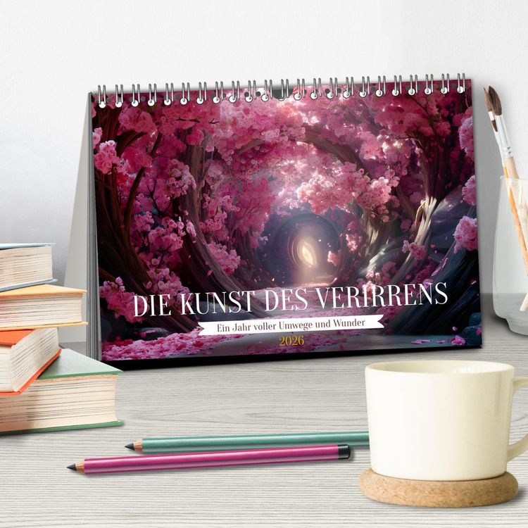 Produktbild: Die Kunst des Verirrens (Tischkalender 2026 DIN A5 quer), CALVENDO Monatskalender