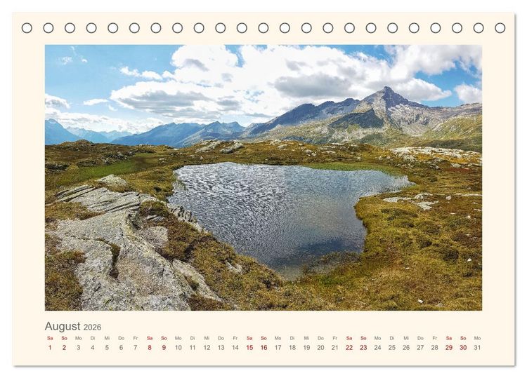 Produktbild: Alpen Blick (Tischkalender 2026 DIN A5 quer), CALVENDO Monatskalender