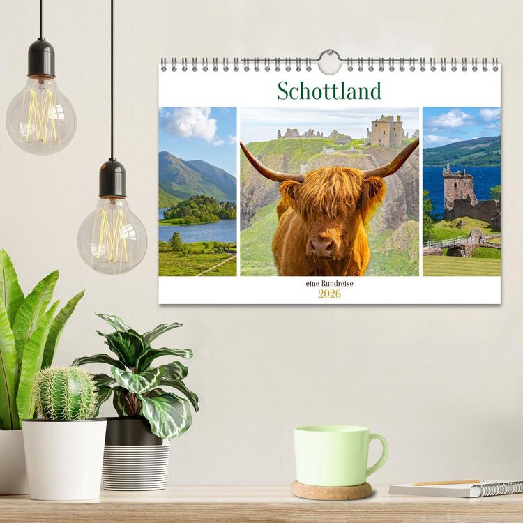 Produktbild: Schottland - eine Rundreise (Wandkalender 2026 DIN A4 quer), CALVENDO Monatskalender