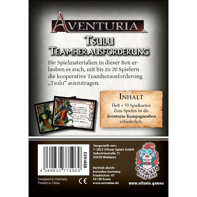 Produktbild: Ottavio - Aventuria - Teamherausforderung Tsulu