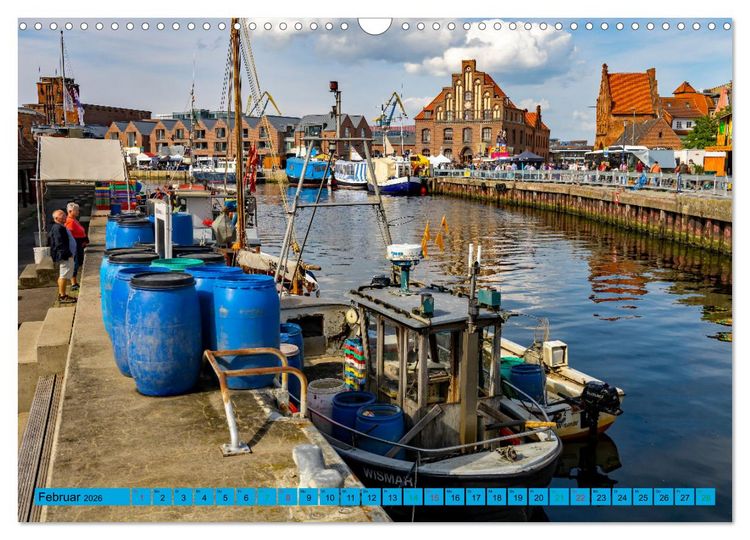 Produktbild: Hansestadt Wismar - Sehnsuchtsort (Wandkalender 2026 DIN A3 quer), CALVENDO Monatskalender