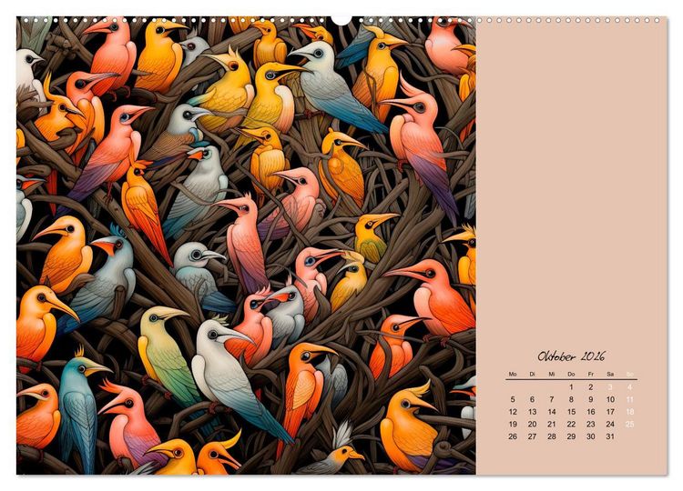 Produktbild: Tierisches Gewimmel (Wandkalender 2026 DIN A2 quer), CALVENDO Monatskalender