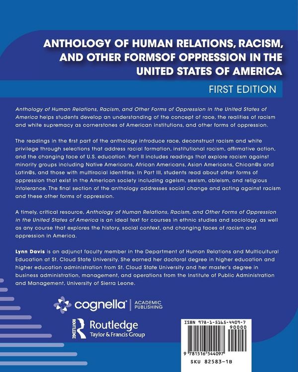 Produktbild: Anthology of Human Relations, Racism, and Other Forms of Oppression in the United States of America