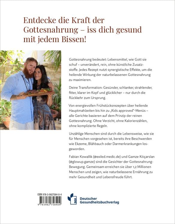 Produktbild: Das originale Gottesnahrung-Kochbuch