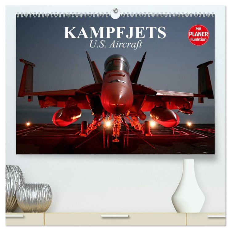 Produktbild: Kampfjets. U.S. Aircraft (hochwertiger Premium Wandkalender 2026 DIN A2 quer), Kunstdruck in Hochglanz