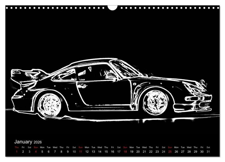Produktbild: 911 Lines (Wall Calendar 2026 DIN A3 landscape), CALVENDO 12 Month Wall Calendar