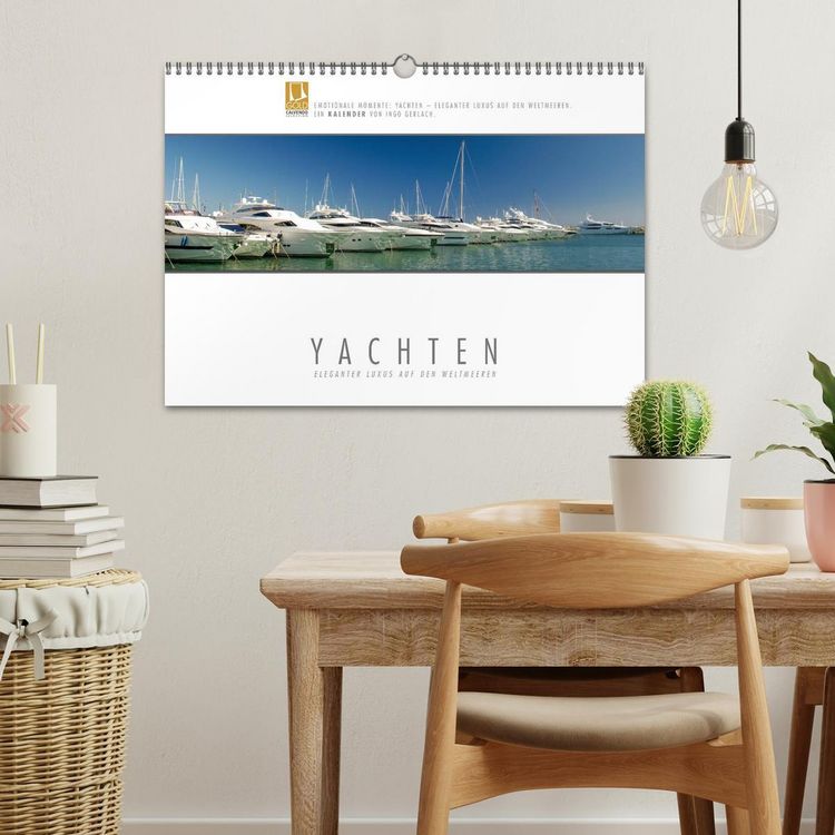 Produktbild: Emotionale Momente: Yachten - eleganter Luxus auf den Weltmeeren (Wandkalender 2026 DIN A3 quer), CALVENDO Monatskalender