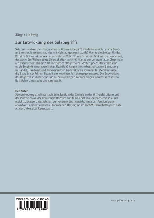 Produktbild: Salz &ndash; Wei&szlig;es Gold oder Chemisches Prinzip?