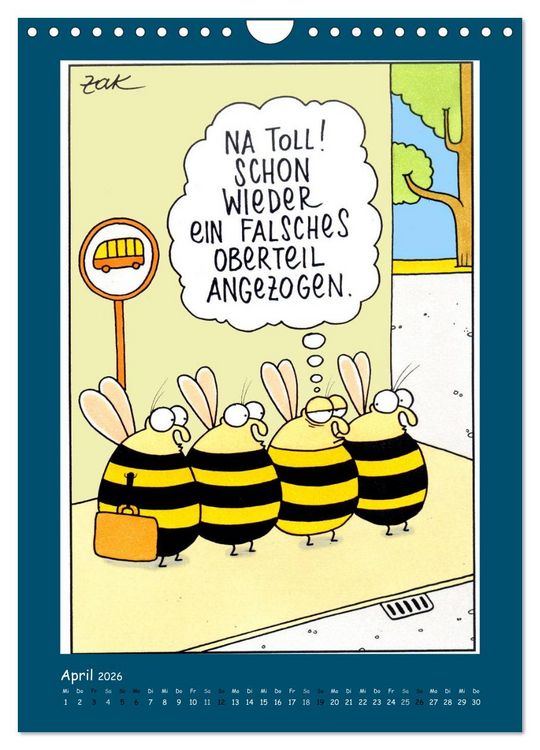 Produktbild: Na Toll! Comics von Martin Zak (Wandkalender 2026 DIN A4 hoch), CALVENDO Monatskalender