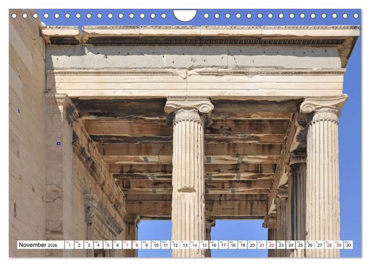Produktbild: Ancient Greece and Architecture (Wall Calendar 2026 DIN A4 landscape), CALVENDO 12 Month Wall Calendar