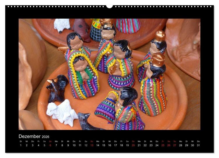 Produktbild: Farbenfrohes Guatemala (hochwertiger Premium Wandkalender 2026 DIN A2 quer), Kunstdruck in Hochglanz