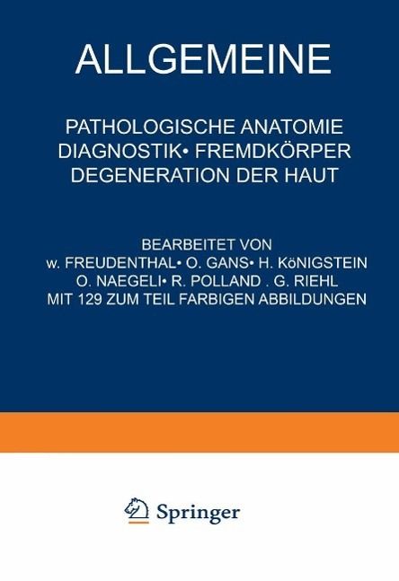 Produktbild: Allgemeine Pathologische Anatomie Diagnostik &middot; Fremdk&ouml;rper Degeneration der Haut