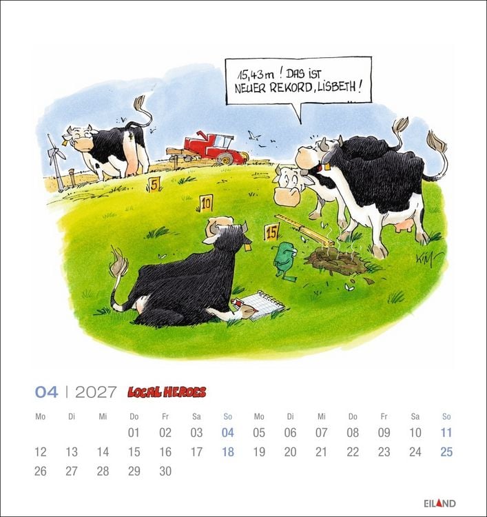 Produktbild: Local Heroes Postkartenkalender 2027 - Vom Leben hinter&acute;m Deich