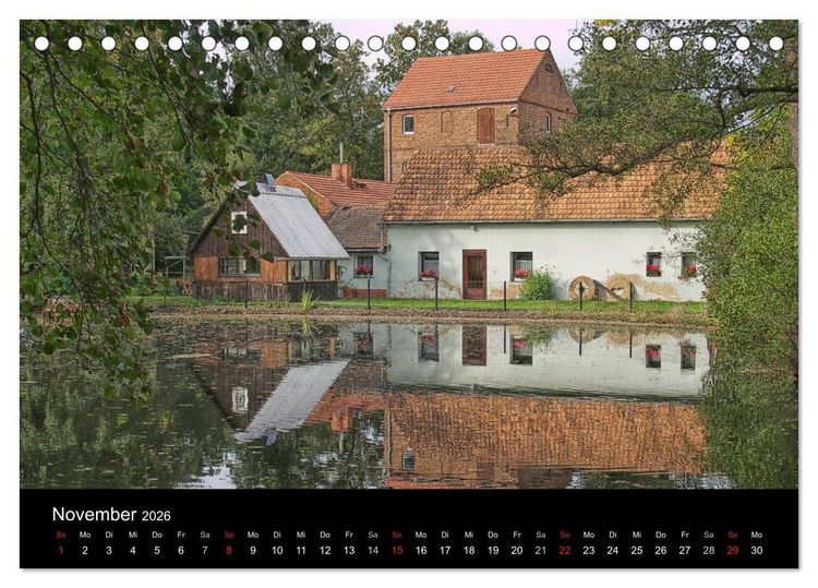 Produktbild: Wasserm&uuml;hlen an der Dahme (Tischkalender 2026 DIN A5 quer), CALVENDO Monatskalender