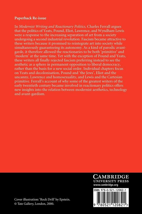 Produktbild: Modernist Writing and Reactionary Politics