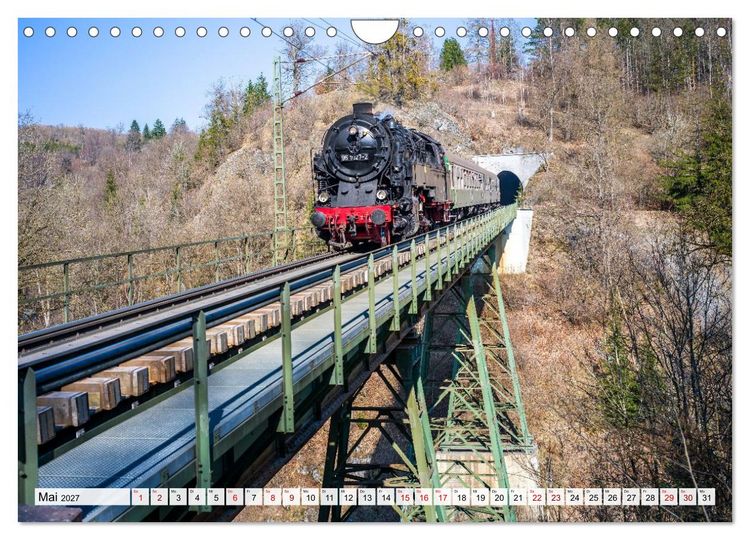 Produktbild: Dampflokomotiven im Harz - Eine Reise in die goldene &Auml;ra der Eisenbahn (Wandkalender 2027 DIN A4 quer), CALVENDO Monatskalender