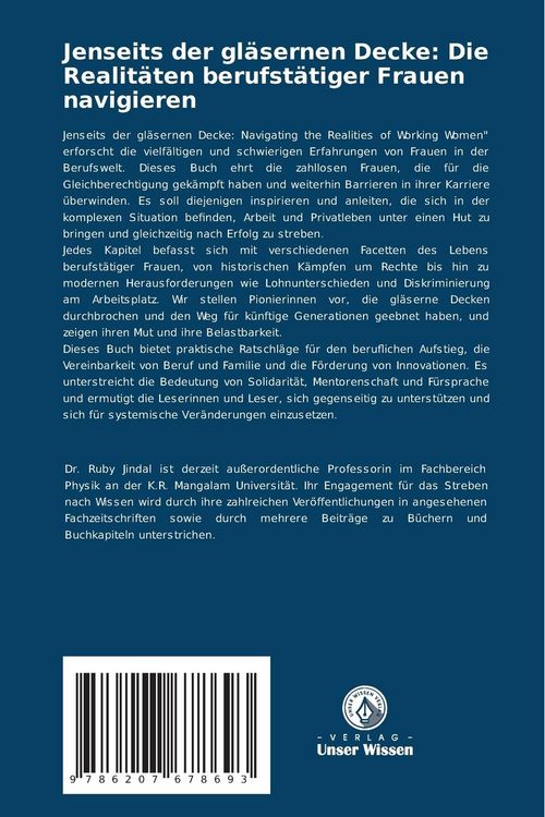 Produktbild: Jenseits der gl&auml;sernen Decke: Die Realit&auml;ten berufst&auml;tiger Frauen navigieren