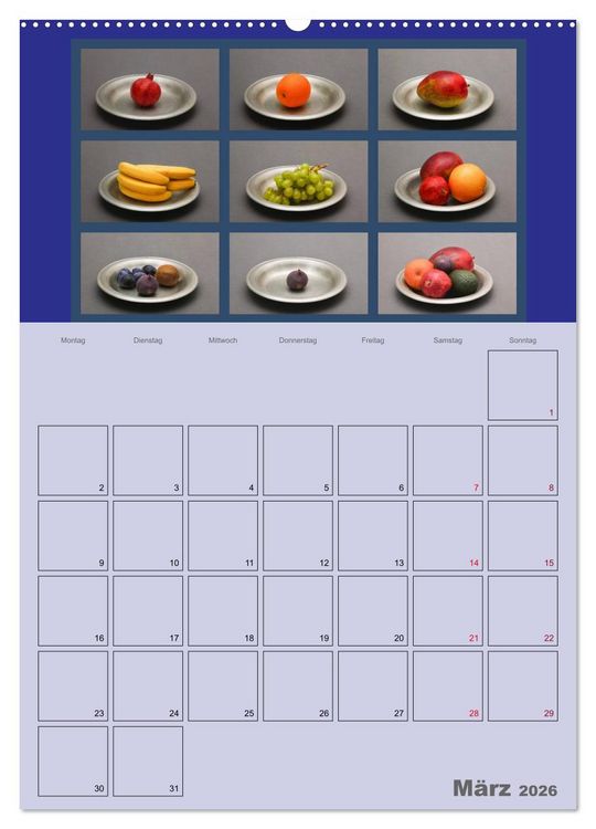 Produktbild: Food (hochwertiger Premium Wandkalender 2026 DIN A2 hoch), Kunstdruck in Hochglanz