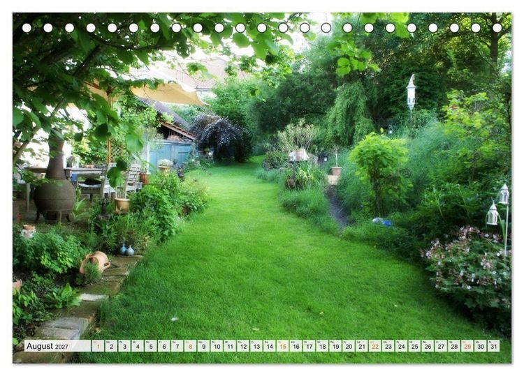 Produktbild: Momente im Garten (Tischkalender 2027 DIN A5 quer), CALVENDO Monatskalender