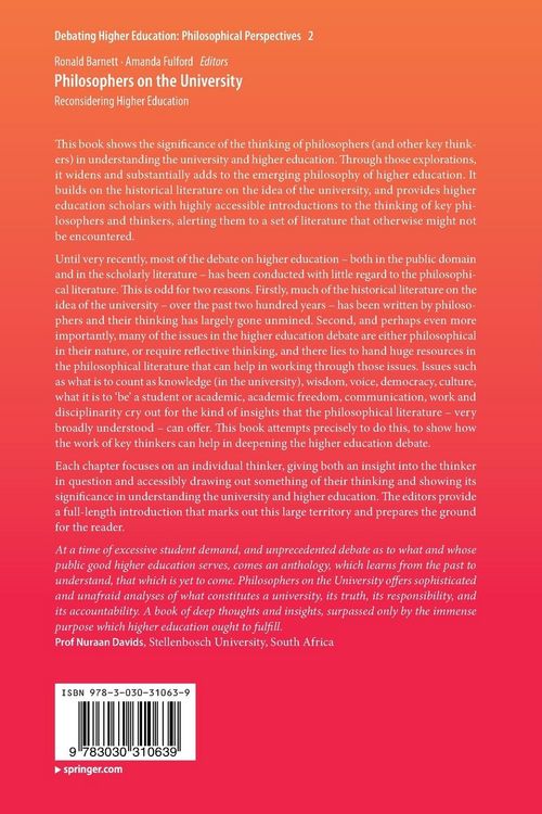 Produktbild: Philosophers on the University