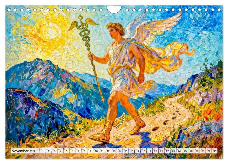 Produktbild: Die G&ouml;tter des Olymps - Die G&ouml;tter der Antike in epischen Bildern (Wandkalender 2027 DIN A4 quer), CALVENDO Monatskalender