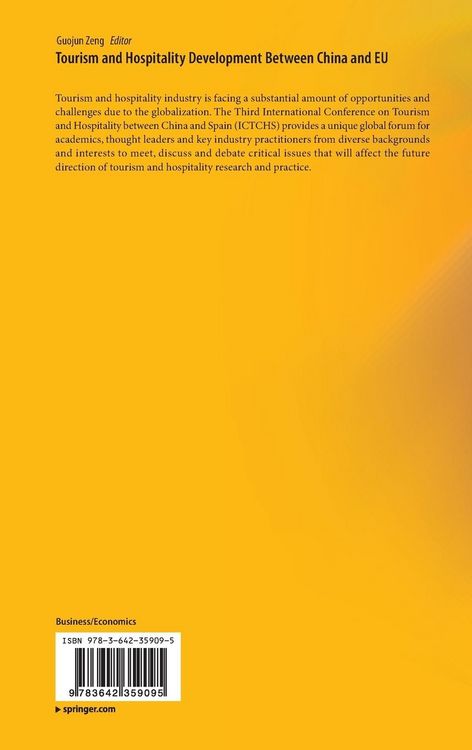 Produktbild: Tourism and Hospitality Development Between China and EU