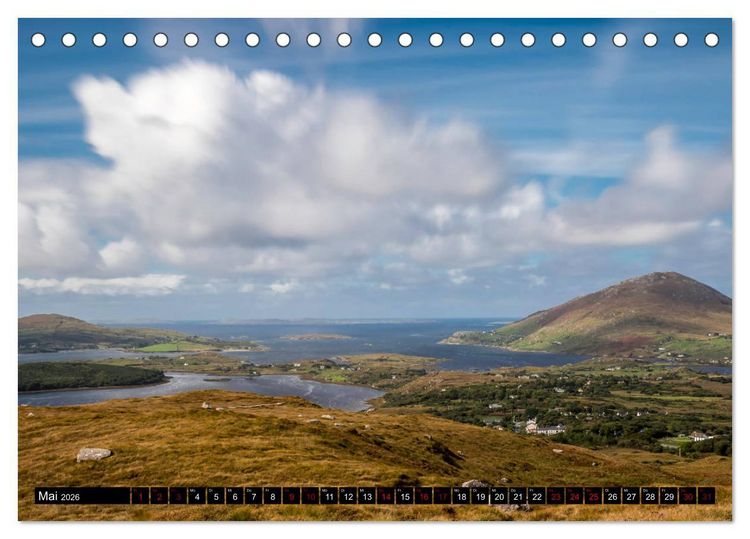 Produktbild: Irland - Feine Ausblicke (Tischkalender 2026 DIN A5 quer), CALVENDO Monatskalender