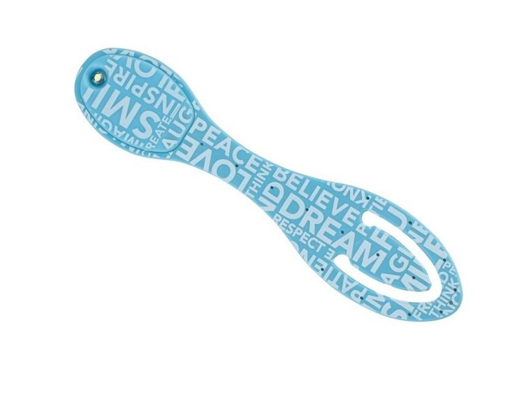Produktbild: Flexilight Leselicht Blue Words &ndash; Hellblaues 2-in-1 LED-Leselicht