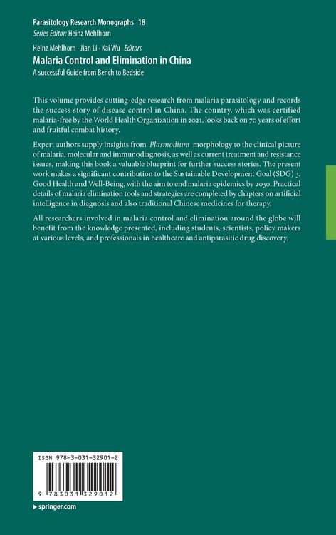 Produktbild: Malaria Control and Elimination in China