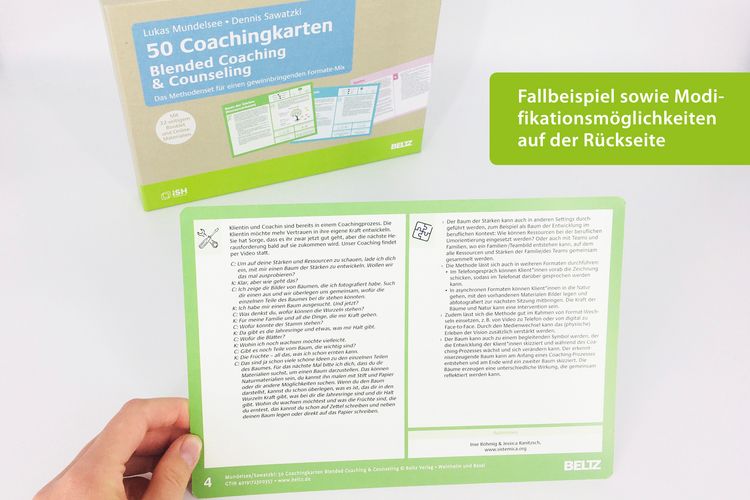 Produktbild: 50 Coachingkarten Blended Coaching & Counseling