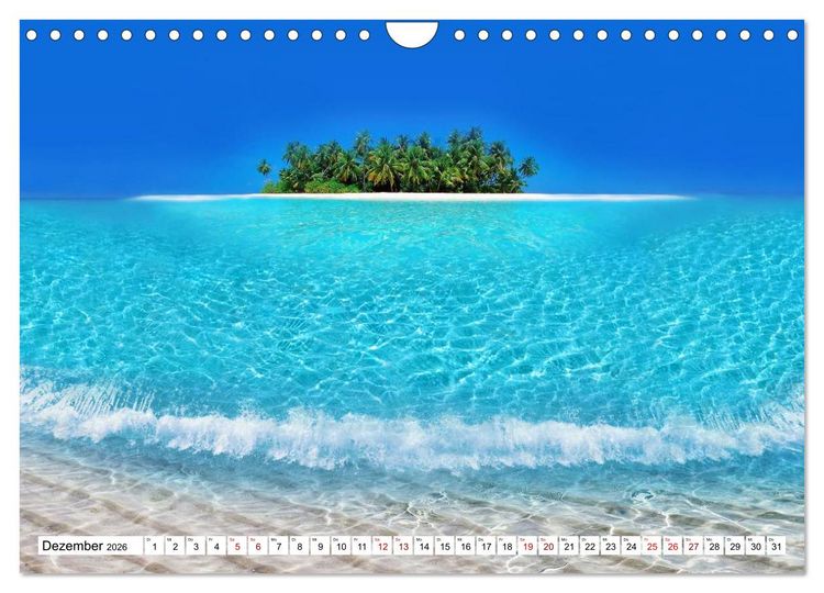 Produktbild: Reif f&uuml;r die S&uuml;dsee. Reise von Fidschi bis Bora Bora (Wandkalender 2026 DIN A4 quer), CALVENDO Monatskalender