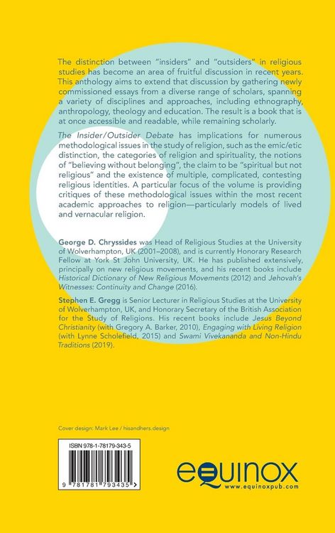 Produktbild: The Insider/Outsider Debate
