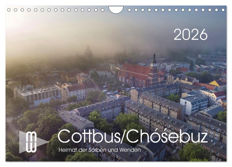 Produktbild: Cottbus/Ch&oacute;sebuz (Wandkalender 2026 DIN A4 quer), CALVENDO Monatskalender