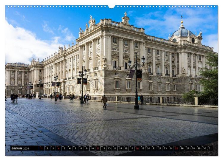 Produktbild: Metropole Madrid (Wandkalender 2026 DIN A2 quer), CALVENDO Monatskalender