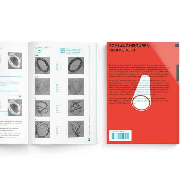 Produktbild: MedGurus - TMS &Uuml;bungsbuch Schlauchfiguren