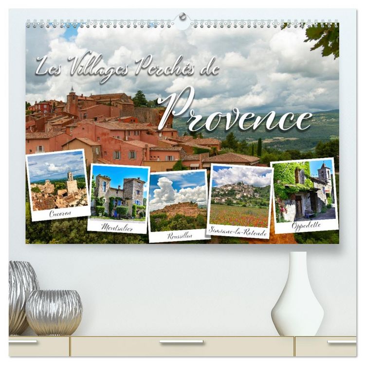 Produktbild: Les villages perch&eacute;s de Provence (Calendrier mural 2026 DIN A2 vertical) calendrier de bureau