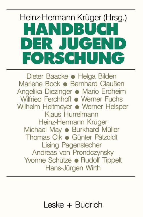 Produktbild: Handbuch der Jugendforschung