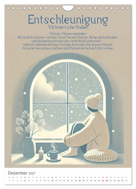 Produktbild: Dein Anti-Stress Kalender - Monatliche Inspirationen f&uuml;r mehr Entspannung (Wandkalender 2027 DIN A4 hoch), CALVENDO Monatskalender