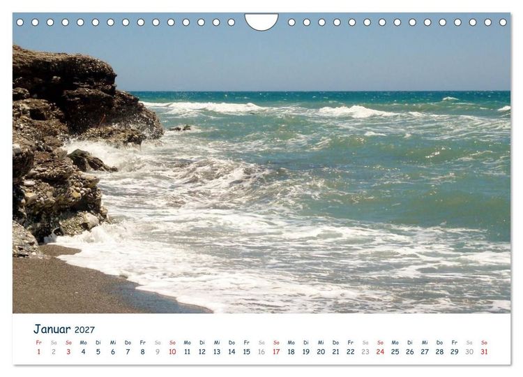 Produktbild: COSTA DEL SOL - Wellenspiel (Wandkalender 2027 DIN A4 quer), CALVENDO Monatskalender